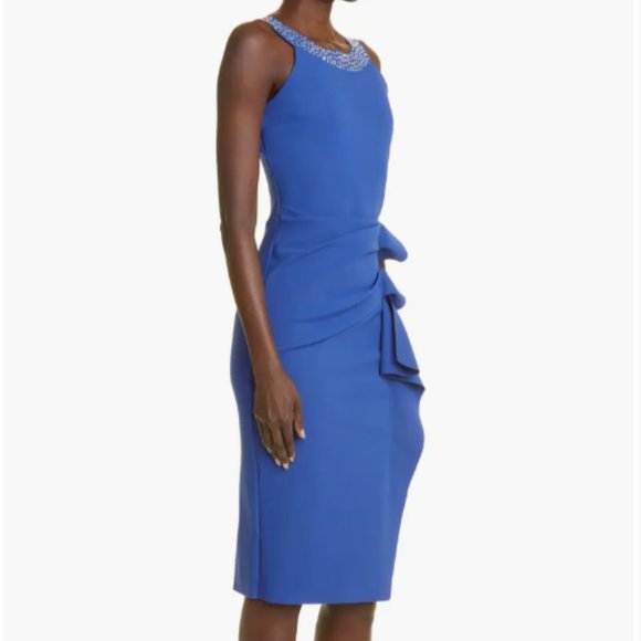 CHIARA BONI LA PETITE ROBE MARIANGELE NAUTICO COCKTAIL SHEATH DRESS 48 IT/ 12 US - Picture 4 of 8